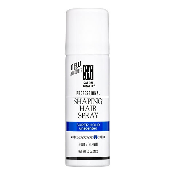 Salon Grafix Shaping Hair Spray, Super Hold Unscented, 1.5 Oz Walmart