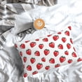 thumbnail image 5 of Yiaed Hand Drawn Strawberry Print Brushed Microfiber Envelope Pillowcases, Standard,Envelope Closure Pillow Cases(No pillow core)-20"x30", 5 of 6