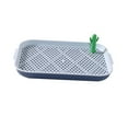 thumbnail image 2 of GROWTH TANK Dog Toilet Mesh Training Tray Potty Trainer Easy Clean Pee Pad Holder Detachable Blue Grey, 2 of 9