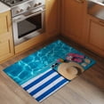 thumbnail image 2 of Swimming Pool Entryway Rug 2'x3'&nbsp; Non Slip Front Door Mats, Blue Summer Beach Sea Ocean Entrance Rugs Indoor Outdoor Carpet, Washable Floor Mats Small Area Rug for Bedroom Kitchen, 2 of 8