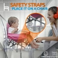thumbnail image 3 of SereneLife SLBS66P - Baby & Toddler Booster Seat Feeding Chair, Easy Setup Portable & Folding Style, 3 of 4