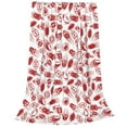 thumbnail image 2 of Balery Red Football Manta de Felpa Suave y Acogedora – Cobija de Franela Aterciopelada para Cama, Lavable y Cálida para Sofá, Mascotas, Transpirable-80"x60", 2 of 7