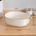 thumbnail image 2 of Bearachild Kitchen Colanders Bowl with Handle Sturdy Capacity Large for Cleaning  Organizadores de utensilios de cocina Blanco 33x25x11cm, 2 of 6