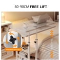 thumbnail image 4 of Garderth Overbed Bedside Table,Height Adjustable C Shaped End Table With Wheels,Mobile Side Table,Small TV Tray With Storage Shelves,Rolling Laptop Stand,Couch Table, 4 of 9