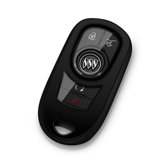 Compatible Key Fob Cover for Buick Key Fob Cover Car Key Protector Case Key Chain Holder Accessories Silver Keychain