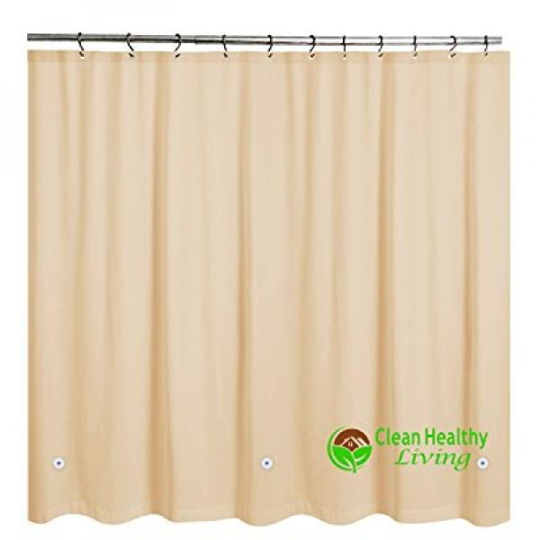 Clean Healthy Living Heavy Duty PEVA Shower Liner/Curtain Odorless