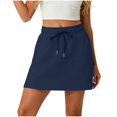 thumbnail image 3 of Wutalume Women's Casual Outdoor Sports Skirt - Quick-Dry High-Waisted Skirt Pants for Hiking Running and Beach Activities,Navy M, 3 of 8