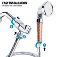 thumbnail image 5 of Detachable High Pressure Shower Head with Hose and Bracket, Ionic Filter Spray Filter Showerheads with 3 Setting, Water Saving and Stone Filter Beads Shower Head for Dry Hair and Skin Spa by imtfzct, 5 of 7
