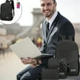 thumbnail image 2 of FYTPOV Laptop Backpack,Shoulder bag and Wallet Set of 3, Business Backpack with USB Charging Port, Large Capacity Backpack, Practical Travel Backpack, 2 of 5