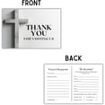 thumbnail image 4 of Lashicorn Church Visitor Cards to fill out Welcome Prayer Request  50 pk 4 x 6 Postcards Pack Bulk Thank You For Visiting Pew Tracts Soul Winning Cross and Bible, 4 of 5