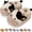 Cow, variant on Unisex Novelty Cute Plush Animal Pig Frog Duck Chicken Koala Turtle Slippers Fuzzy Memory Foam Slides Fluffy Winter Warm House Shoes, Exquisite Christmas Gifts for Family Friends