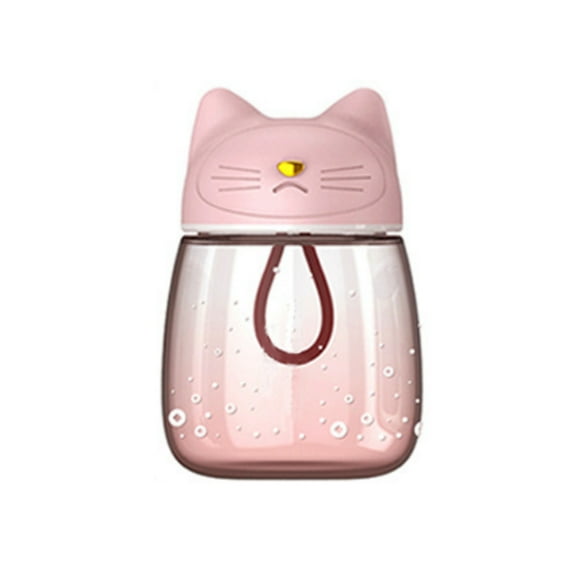 Bearachild Taza de cristal con tapa, hervidor de agua para acampar en casa, dormitorio, 300ml, botella de dibujos animados de estilo japonés, regalo para Cocina y Comedor Rosado Bearachild HA066905-02