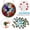 D, variant on YingYouFu Acrylic Puzzles Suncatcher Window Hanging, 83 Pieces 7.4 Inch Sun Catcher Acrylic Puzzles Garden Decoration for Garden Home Windows Hanging Decoration