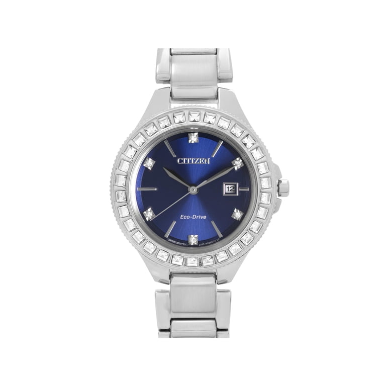 Citizen Silhouette Eco-Drive Steel Crystal Blue Dial Ladies  display picture 1
