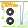 thumbnail image 2 of Juego de llaves para amoladora angular Hicarer, 25 piezas, tuercas de seguridad universales, 2 of 6