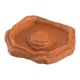 thumbnail image 3 of Plato de baño para reptiles, plato de alimentación para reptiles, comedero decorativo para terrario, cuenco para tortugas, suministros para mascotas, marrón claro S, 3 of 8