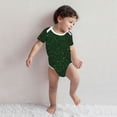 thumbnail image 4 of Rocae Emerald Green Sparkling for Baby Cotton Short-Sleeve Bodysuits for Unisex Onesies Bodysuit-3 Months, 4 of 7