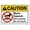 Warning Sign 4, variant on Caution Sign Chemical Goggles Required in This Area Aluminum Tin Sign 8"x12" - For Home Coffee Bar Wall Decor
