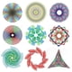 thumbnail image 3 of Juego de 22 reglas de dibujo con espirales geométricos y flores, regla universal para diseño artístico de dibujo para niños y niñas., 3 of 3