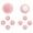 Pink, variant on Cross D-Pad Button Caps Switch 2 Thumb Grip Caps Set, Creative Soft Joystick Covers Key Buttons Sticker Cover Caps Design for Switch 2(Colorful)