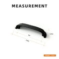 thumbnail image 3 of Goo-Ki 3"(76mm) Hole Center Matte Black Kitchen Cabinet Handles, Closet Classic Zinc Alloy Din Cup Cabinet Pulls Dresser Handles for Bedroom, 6 Pack, 3 of 7