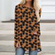 thumbnail image 2 of Blusa suelta informal de manga larga con cuello redondo para mujer, camisas con estampado de Halloween Fridja  czfsfas3089, 2 of 5