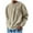 Khaki, variant on ZUKMRJPC Men's Long Sleeve Shirts Oversized Casual Crewneck Solid Color Pullover T-Shirts Fall Lightweight Comfy Basic Tops with Pocket