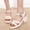 Beige, variant on WILLBEST Cute Womens Slippers Fashion Womens Heels Breathable Lace Up Shoes Casual Sandals