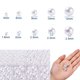thumbnail image 2 of 443Pcs 5 Sizes ABS Plastic Imitation Pearl Beads Round White 4~12mm Hole: 1.6~2.3mm, 2 of 6