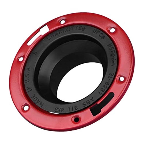 Charlotte Pipe 4008707 4 in. DWV Hub x 3 in. Plastic Closet Flange