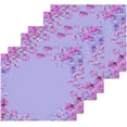 thumbnail image 2 of Dreamtimes Purple Flowers Orchid Washcloths, 2 PCS 12 X 12 Inches Cotton Wash Cloths, Highly Absorbent and Soft Face Towels for Bathroom,Gym,Hotel and Spa, 2 of 7