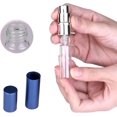 thumbnail image 4 of Lot de 3 Mini Flacons Vaporisateurs de Parfum Rechargeables pour Voyage avec Entonnoir (5 ml Rose+argent+noir), 4 of 8