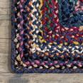 thumbnail image 4 of nuLOOM MGNM04B Tapis en Coton Fait Main Bohème Tammara, 3` x 5`, Bleu, 4 of 4