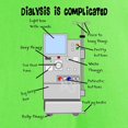 thumbnail image 3 of CafePress - Dialysis Is Complicated T Shirt - Light T-Shirt - CP, 3 of 4
