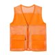 thumbnail image 3 of Chaleco de verano para hombre y mujer, chaqueta de malla sin mangas con cuello en V de Color sólido, chaleco transparente con bolsillo para acampar, ropa de trabajo voluntario, 3 of 5
