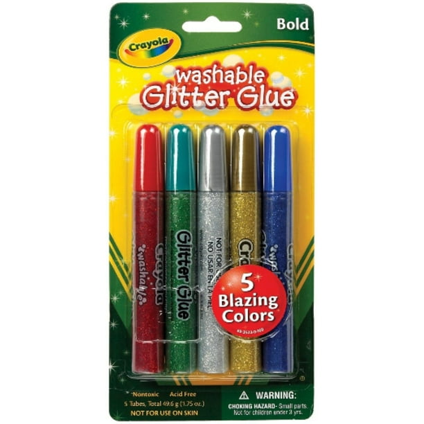 Crayola Washable Glitter Glue 5 ea (Pack of 3)