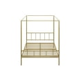 thumbnail image 6 of Novogratz Marion Metal Canopy Platform Bed Frame, Queen, Gold, 6 of 19