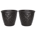 thumbnail image 1 of Suncast 16" Pinesthurst Jardinière Décorative en Résine, Noir (2 Paquets), 1 of 4