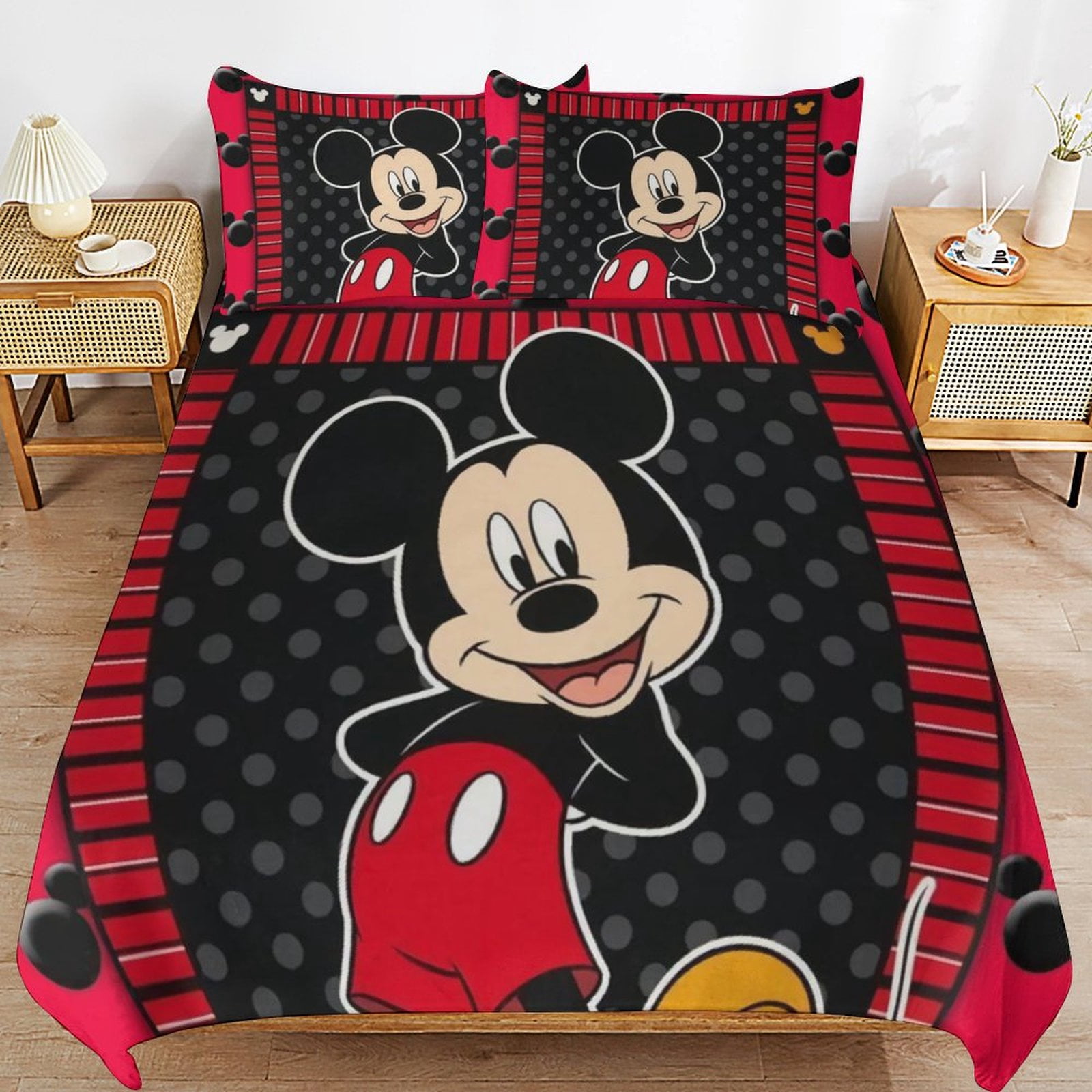 Cartoon 3-Piece Comforter Set, Personalized Bedding Decor for Kids And Teens (79"x90"+ 20 X 30in)