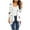 White, variant on LOVZFMLL Cardigan for Women's Gradient Printed Long Sleeved Irregular Hem Pleated CardiganCardigan