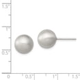 thumbnail image 2 of Sterling Silver Polished Laser-cut Post Earrings, 2 of 2