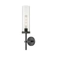 thumbnail image 5 of Innovations Lighting  Lincoln - 1 Light 12" Wall-Mounted Sconce Matte Black/Plated Smoke, 5 of 5