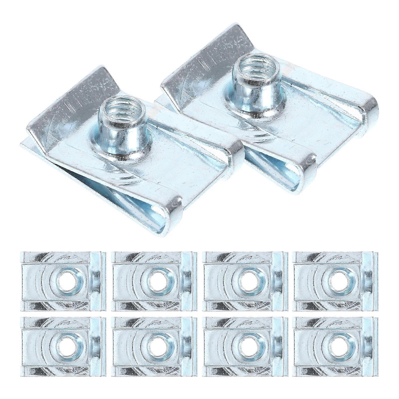 Fastener U Nuts M5 Motorcycle Fairing Bodywork Panel U Clips Silver ...