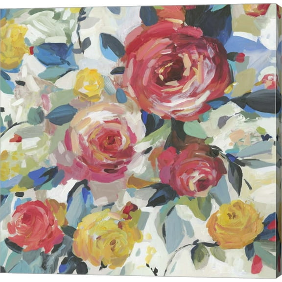 Red Roses by Asia Jensen, Canvas Wall Art, 12W x 12H