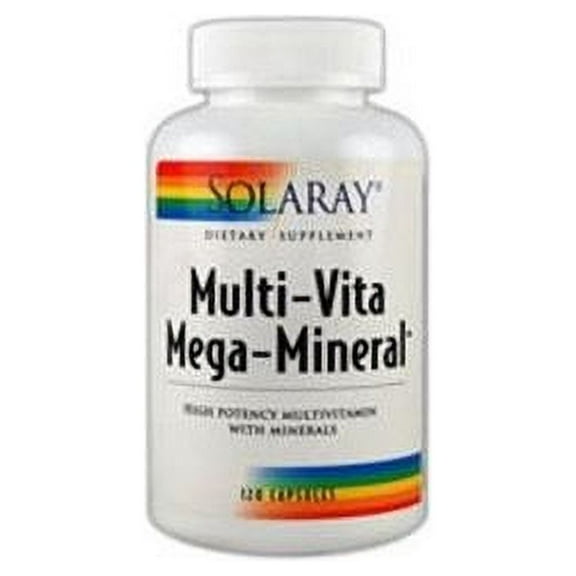 Solaray Multi-Vita Mega-Mineral Capsules, 120 Ct