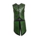 thumbnail image 2 of Chaleco, armadura, top y vestido de disfraz medieval renacentista vikingo gótico para fiestas de disfraces Verde, 2 of 8