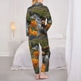 thumbnail image 3 of Pajama Sets for Women 2 Pcs, Mountain Cows Flower Stream Button Down Long Sleeve Sleepwear Lounge PJ Sets, 3 of 6