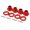 Red, variant on Riousery 4 PCS RC Wheel Hex Driver 17mm / 0.67 in Aluminum Alloy Coupler Kit for HSP 1/8 RC Car, Black