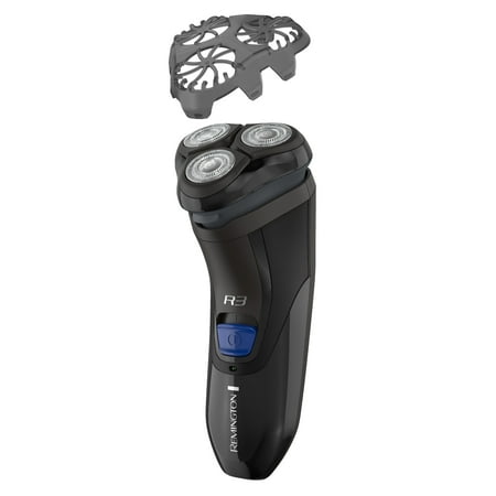 Remington R3000 Series Rotary Shaver, Men's Razor, Black/Blue, (Best Inexpensive Electric Razor)