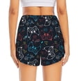 thumbnail image 4 of Uemuo Joystick Gamepad Pattern Women's Athletic Shorts High Waisted Running Shorts with Liner Pockets Gym Elastic Workout Shorts-Large, 4 of 9